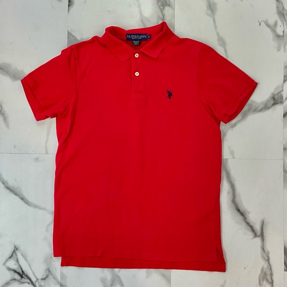 Men small red U.S. Polo Assn. shirt. - Picture 1 of 3